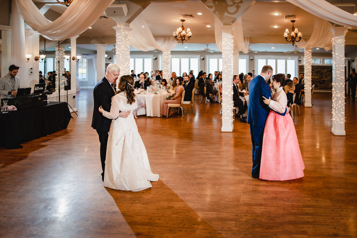 Special parent dances in the Carriage House at Cameron Estate Inn